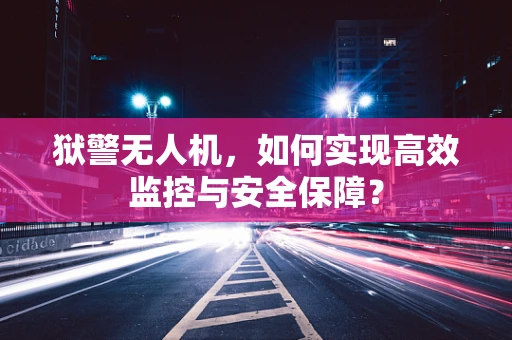 狱警无人机，如何实现高效监控与安全保障？