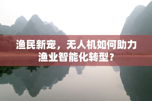 渔民新宠，无人机如何助力渔业智能化转型？