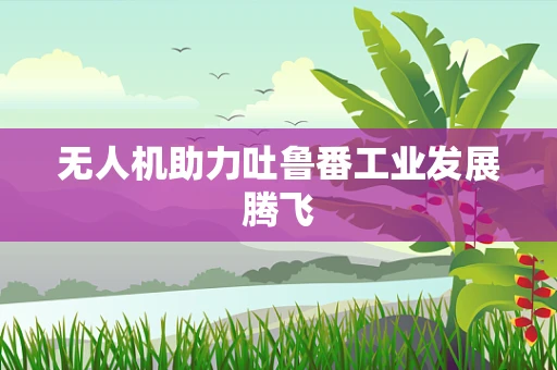 无人机助力吐鲁番工业发展腾飞