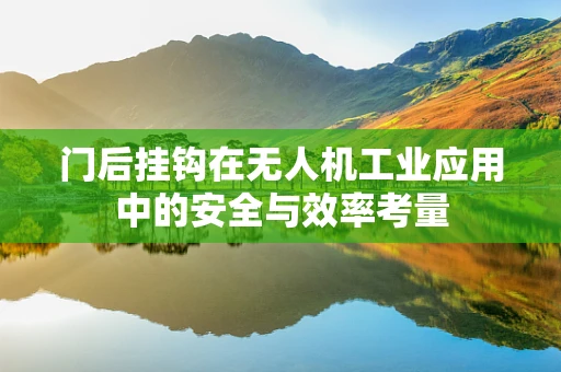 门后挂钩在无人机工业应用中的安全与效率考量