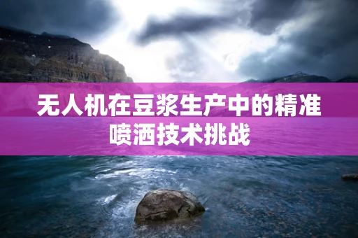 无人机在豆浆生产中的精准喷洒技术挑战