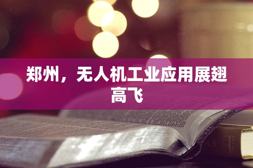 郑州，无人机工业应用展翅高飞
