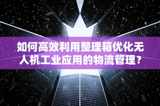 如何高效利用整理箱优化无人机工业应用的物流管理？