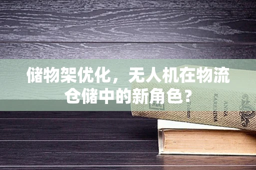储物架优化，无人机在物流仓储中的新角色？