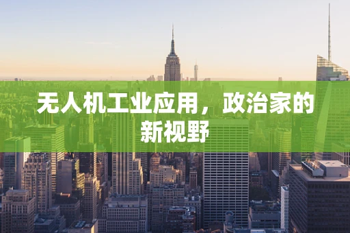 无人机工业应用，政治家的新视野