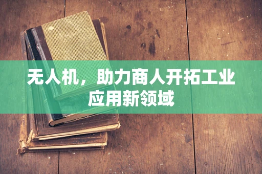 无人机，助力商人开拓工业应用新领域