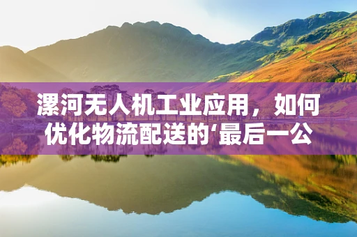 漯河无人机工业应用，如何优化物流配送的‘最后一公里’？