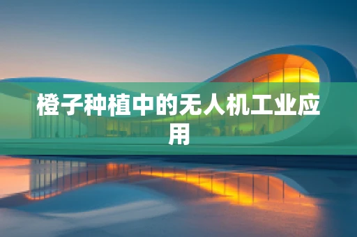 橙子种植中的无人机工业应用