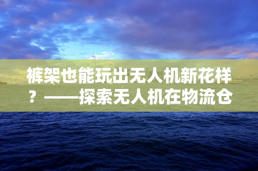裤架也能玩出无人机新花样？——探索无人机在物流仓储的创意应用