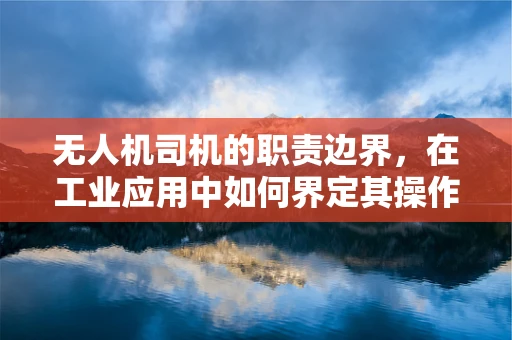 无人机司机的职责边界，在工业应用中如何界定其操作权限？