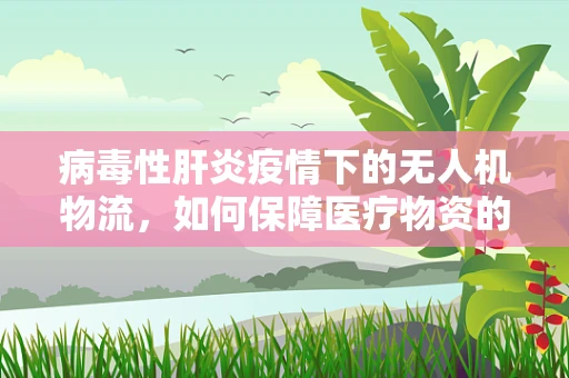 病毒性肝炎疫情下的无人机物流，如何保障医疗物资的无接触安全配送？