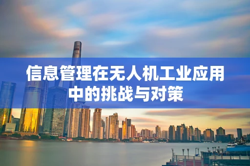 信息管理在无人机工业应用中的挑战与对策