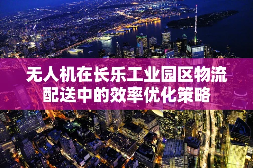 无人机在长乐工业园区物流配送中的效率优化策略