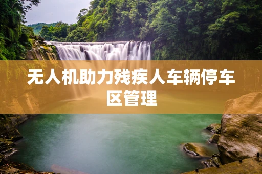 无人机助力残疾人车辆停车区管理