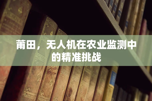 莆田，无人机在农业监测中的精准挑战