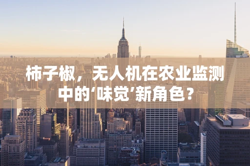 柿子椒，无人机在农业监测中的‘味觉’新角色？
