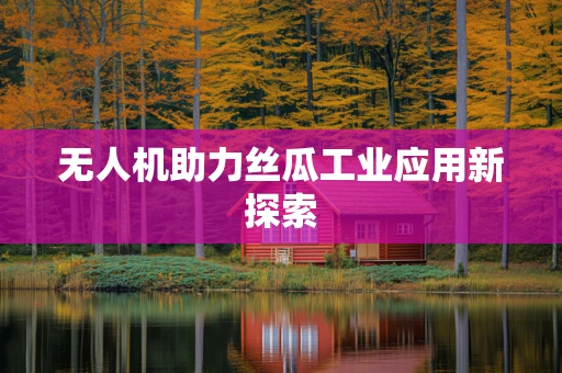 无人机助力丝瓜工业应用新探索