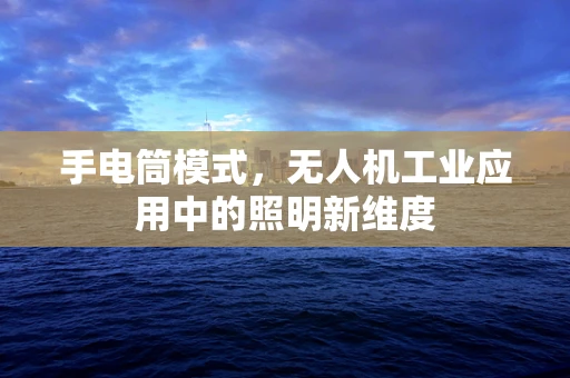 手电筒模式，无人机工业应用中的照明新维度