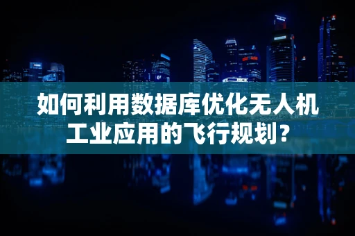 如何利用数据库优化无人机工业应用的飞行规划？