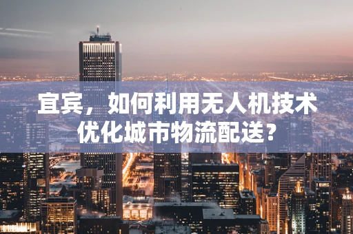 宜宾，如何利用无人机技术优化城市物流配送？