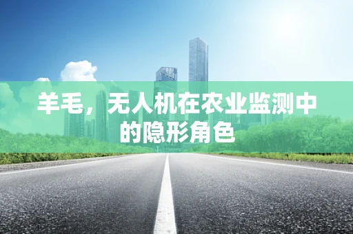 羊毛，无人机在农业监测中的隐形角色