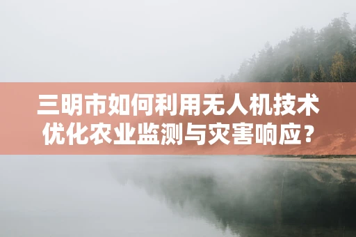 三明市如何利用无人机技术优化农业监测与灾害响应？