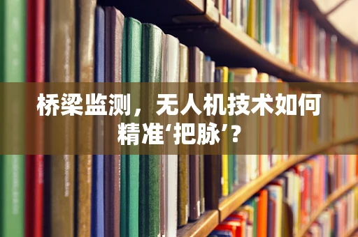 桥梁监测，无人机技术如何精准‘把脉’？