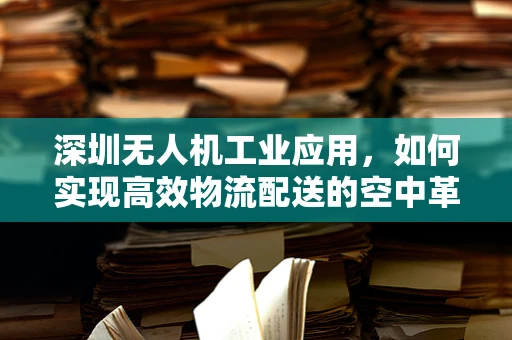 深圳无人机工业应用，如何实现高效物流配送的空中革命？