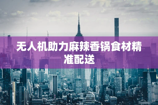 无人机助力麻辣香锅食材精准配送