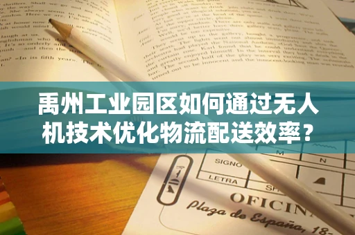 禹州工业园区如何通过无人机技术优化物流配送效率？