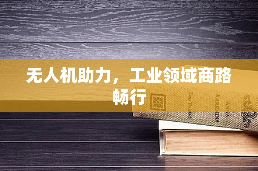 无人机助力，工业领域商路畅行