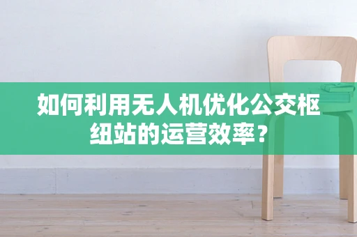 如何利用无人机优化公交枢纽站的运营效率？
