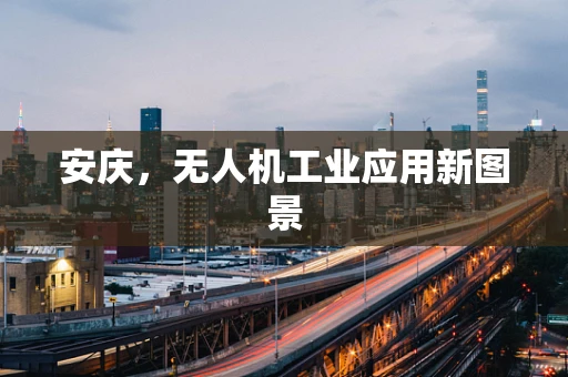 安庆，无人机工业应用新图景
