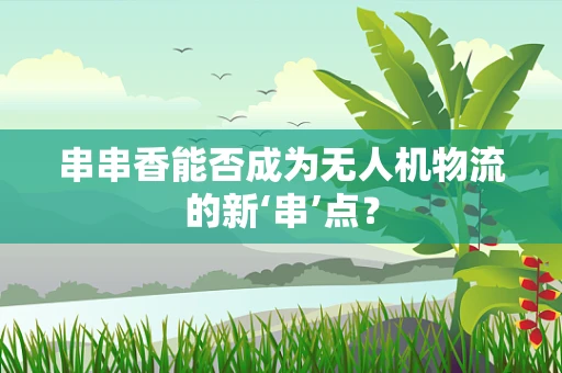 串串香能否成为无人机物流的新‘串’点？