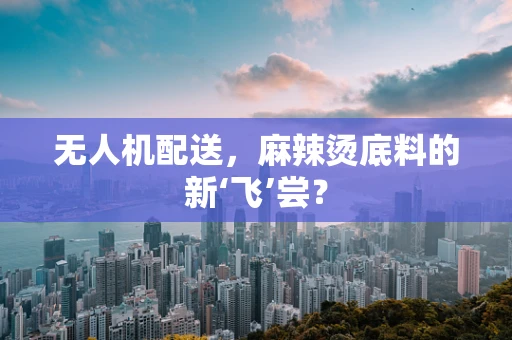 无人机配送，麻辣烫底料的新‘飞’尝？
