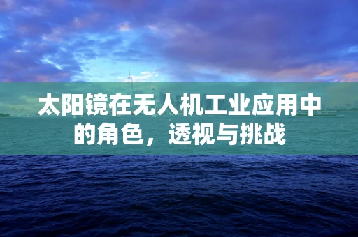 太阳镜在无人机工业应用中的角色，透视与挑战