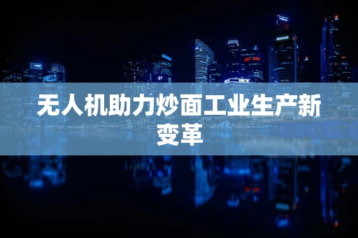 无人机助力炒面工业生产新变革