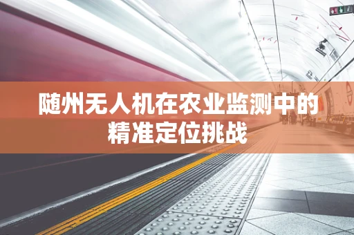 随州无人机在农业监测中的精准定位挑战