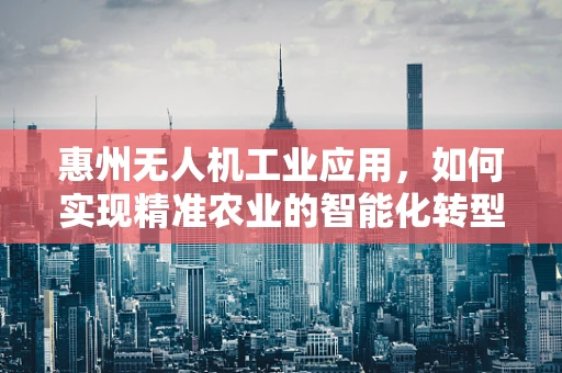 惠州无人机工业应用，如何实现精准农业的智能化转型？