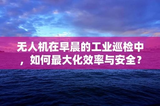 无人机在早晨的工业巡检中，如何最大化效率与安全？