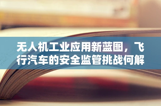 无人机工业应用新蓝图，飞行汽车的安全监管挑战何解？