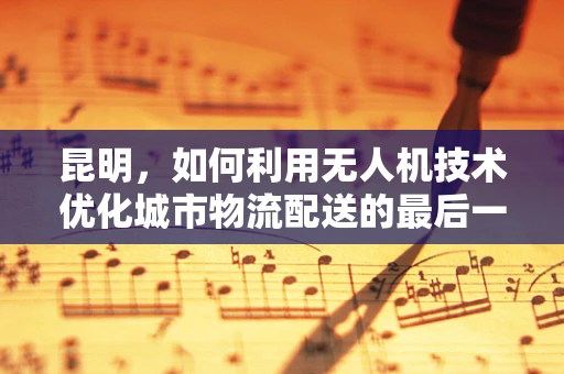 昆明，如何利用无人机技术优化城市物流配送的最后一公里？