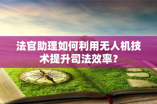 法官助理如何利用无人机技术提升司法效率？