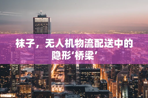 袜子，无人机物流配送中的隐形‘桥梁’