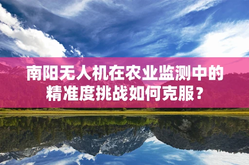 南阳无人机在农业监测中的精准度挑战如何克服？