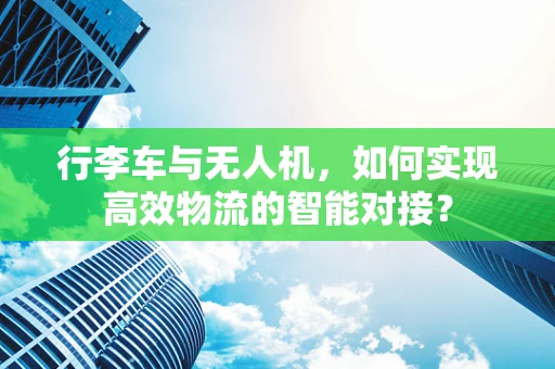 行李车与无人机，如何实现高效物流的智能对接？