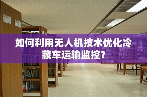 如何利用无人机技术优化冷藏车运输监控？