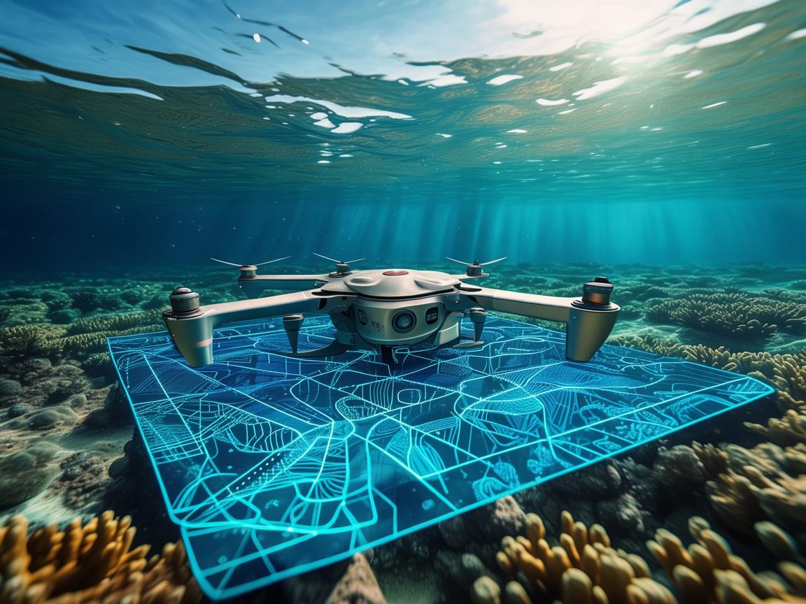 海洋探测，无人机如何精准绘制水下地形图？