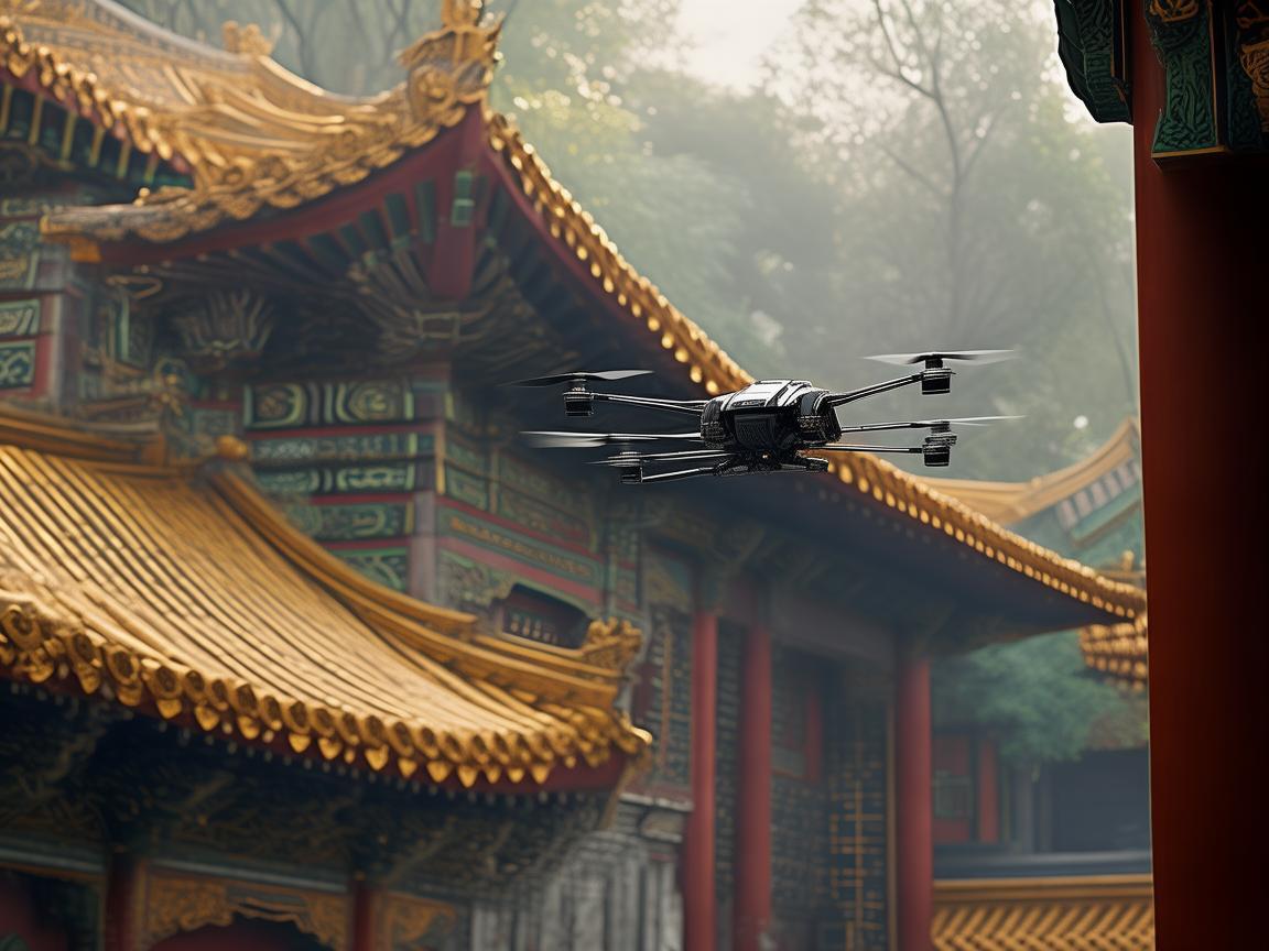无人机在道观三清殿的空中巡检，如何确保宗教文化的尊重与安全？
