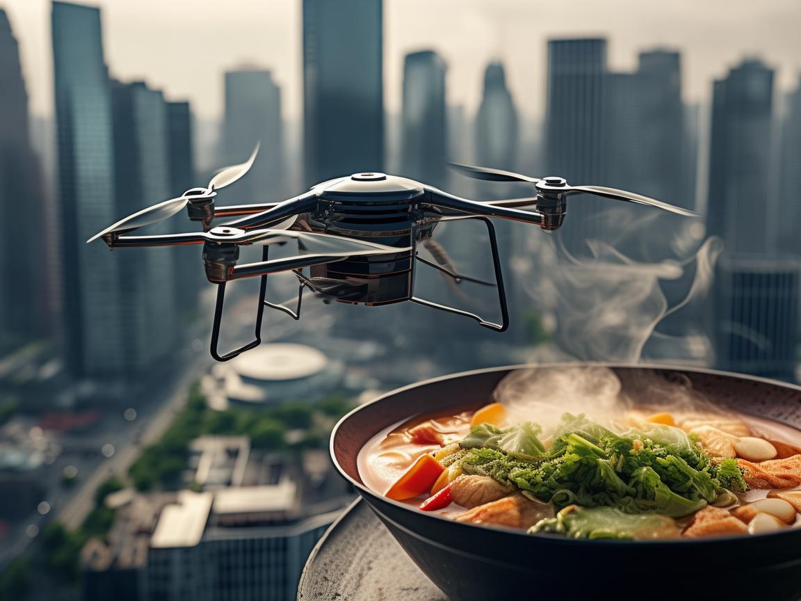 无人机配送，羊肉泡馍的空中美食之旅？